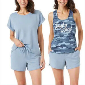 Lucky Brand Ladies' 3-piece Short Sleep Set